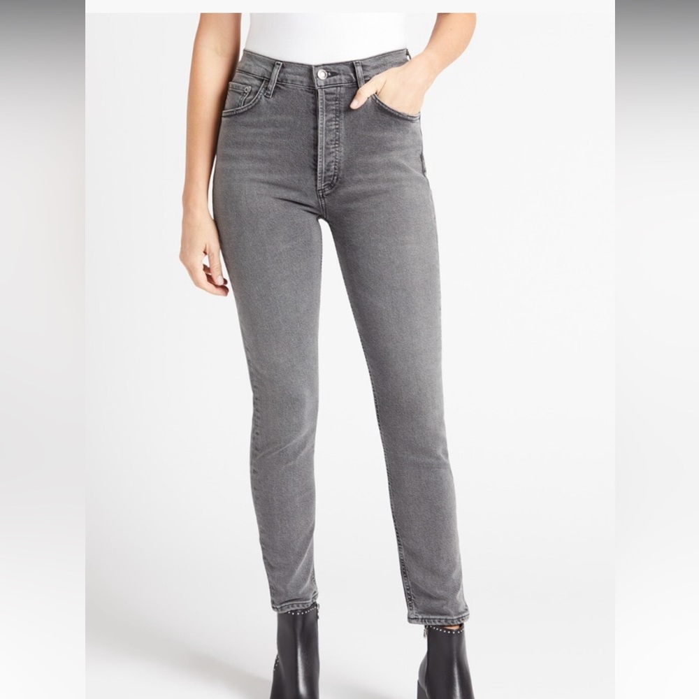 Agolde Nico high rise straight jean size 26 gray